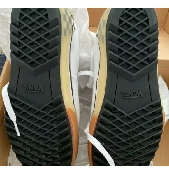 Vans Era Stacked White Checkerboard Sneakers - Picture 10 of 12